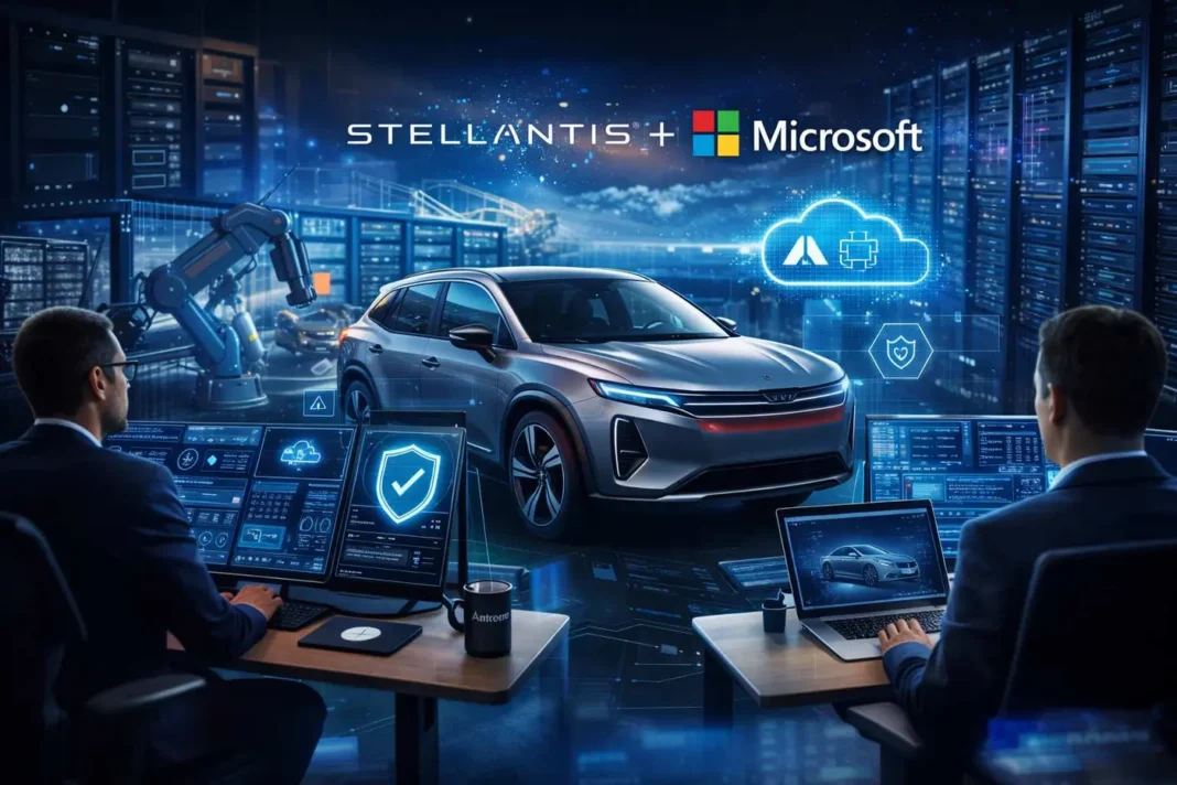 Stellantis e Microsoft prolungano di cinque anni la propria collaborazione con un accordo strategico, che sfrutta le tecnologie di cybersicurezza, di IA e le infrastrutture cloud dell'azienda informatica per favorire la digitalizzazione del colosso automobilistico.